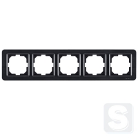 Рамка на 5 постів гориз\верт. монтаж Arvia Electric Lavin Чорний матовий (21 25 4000 025)